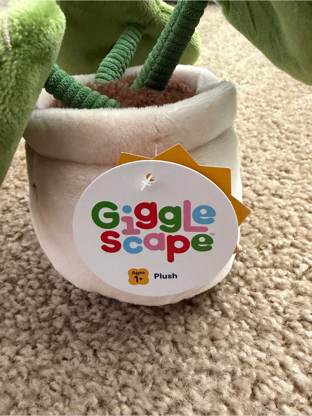 Giggle Scape Plush Potted Plant - Picture 3 of 5